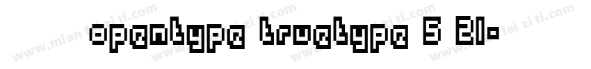 宋体常规opentype truetype 5 21字体转换